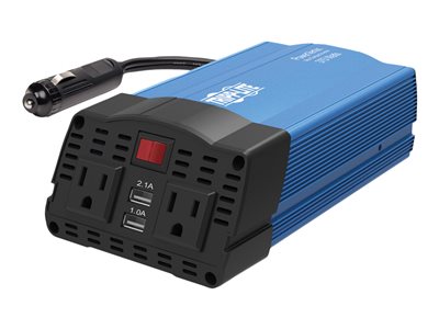 Tripp Lite   375W Ultra-Compact Car Power Inverter with 2 AC Outlets, 2 USB Charging Ports AC to DC DC to AC power inverter 375 Watt PV375USB