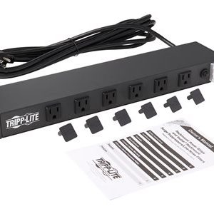 Tripp Lite   Power Strip Rackmount Metal 120V 5-15R Right Angle 12 Outlet 1U power distribution strip RS1215-RA