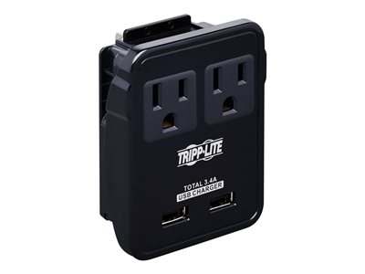 Tripp Lite   Safe-IT Universal Travel Charger 2-Outlet 5-15R Outlets, 2 USB Ports, Direct Plug-In with 5 Plug Options, Antimicrobial Protection… SK2UTRAVAM