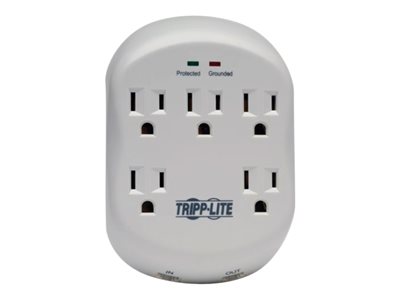 Tripp Lite   Surge Protector Wallmount Direct Plug In 5 Outlet RJ11 1080 Joules surge protector 1875 Watt SK5TEL-0