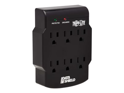 Tripp Lite   Surge Protector Wallmount Direct Plug In 120V 6 Outlet 750 Joules Black surge protector 1800 Watt SK6-0B
