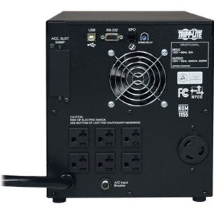 Tripp Lite   UPS Smart 2200VA 1600W Tower AVR 120V Pure Sign Wave USB DB9 SNMP for Servers UPS 1.6 kW 2200 VA SMART2200SLT