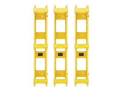 Tripp Lite   High-Capacity Vertical Cable Manager Double Finger Duct, Yellow, 6 ft. (1.8 m) rack cable management duct with cover (vertical) SRCABLEVRT3FC