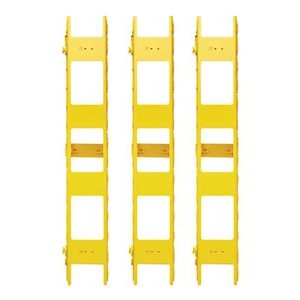 Tripp Lite   High-Capacity Vertical Cable Manager Double Finger Duct, Yellow, 6 ft. (1.8 m) rack cable management duct with cover (vertical) SRCABLEVRT3FC
