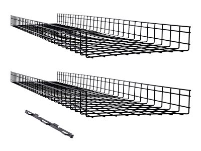 Tripp Lite   SmartRack Wire Mesh Cable Tray 450 x 100 x 1500 mm (18 in. x 4 in. x 5 ft.), 2-Pack cable management tray SRWB18410X2STR