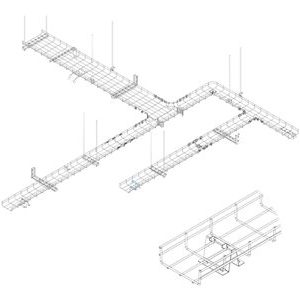 Tripp Lite   SmartRack Standoff Base Bracket Floor Mount for Wire Mesh Cable Trays cable tray mounting bracket SRWBUNVBASE