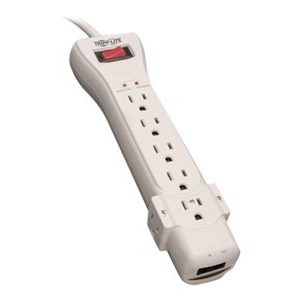 Tripp Lite   Surge Protector Power Strip 120V 7 Outlet RJ11 7′ Cord 2520 Joules surge protector SUPER7TEL