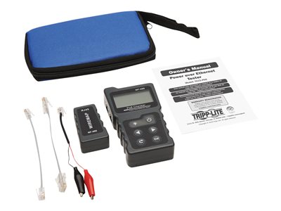 Tripp Lite   Network and Power over Ethernet (PoE) Signal Tester with Carrying Case network tester T015-POE