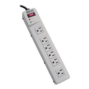 Tripp Lite   Surge Protector Power Strip 120V Right Angle 6 Outlet Metal 6′ Cord surge protector TLM626