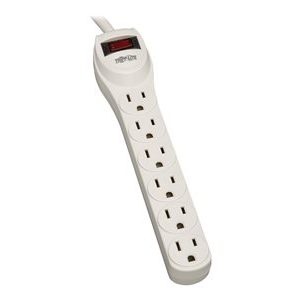 Tripp Lite   Surge Protector Power Strip 120V 6 Outlet 2′ Cord 180 Joule surge protector TLP602