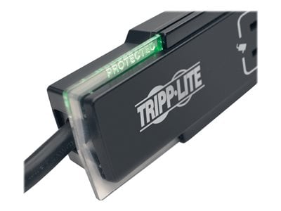 Tripp Lite   Surge Protector Power Strip 6 Outlet Tel/Modem 6 ‘ Cord BlackSurge protector15 AAC 120 V1800 Watt6 ftblack TLP606SSTELB