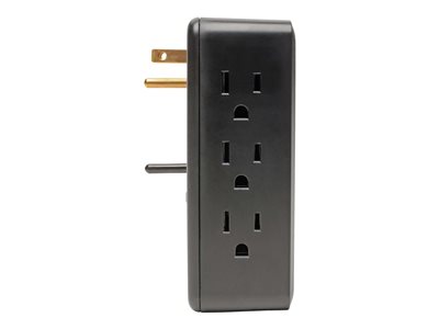 Tripp Lite   6-Outlet Surge Protector with 2 USB Ports (3.4A Shared) Side Load, Direct Plug-In, 1050 Joules surge protector 1800 Watt TLP6SLUSBB