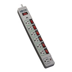 Tripp Lite   Eco Green Surge Protector Switched 7 Outlet Conserve Energy surge protector 1.8 kW TLP76MSG