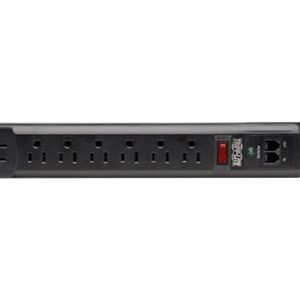 Tripp Lite   Surge Protector Power Strip 120V Right Angle 7 Outlet RJ11 Black surge protector 1.8 kW TLP76RBTEL