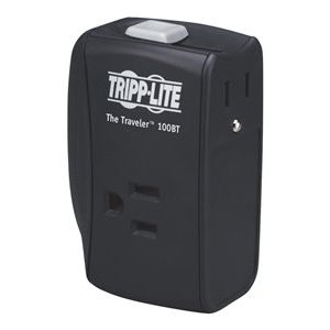 Tripp Lite   Notebook Surge Protector Wallmount Direct Plug In 2 Outlet RJ45 surge protector TRAVELER100BT
