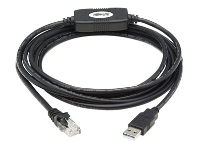 Tripp Lite   USB Type-A to RJ45 Rollover Console Cable, M/M, Black 10 ft. serial cable 10 ft black U009-010-RJ45-X