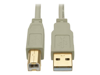 Tripp Lite   6ft USB 2.0 Hi-Speed A/B Cable M/M 28/24 AWG 480 Mbps Beige 6′ USB cable USB to USB Type B 6 ft U022-006-BE