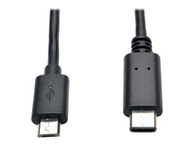 Tripp Lite   6ft USB 2.0 Hi-Speed Cable Micro-B Male to USB Type-C USB-C Male 6′ USB-C cable USB-C to Micro-USB Type B 6 ft U040-006-MICRO