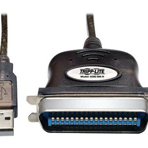 Tripp Lite 6ft USB to Parallel Printer Cable USB-A to Centronics 36-M/M 6′ parallel adapter USB IEEE 1284 U206-006-R Tripp Lite 6ft USB to Parallel Printer Cable USB-A to Centronics 36-M/M 6′ parallel adapter USB IEEE 1284 U206-006-R