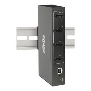 Tripp Lite   USB 2.0 Hub Industrial 4-Port 15kV ESD Immunity Metal Wall/DIN Mountable hub 4 ports U223-004-IND-1