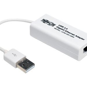 Tripp Lite   USB 2.0 Hi-Speed to Gigabit Ethernet NIC Network Adapter White network adapter USB 2.0 Gigabit Ethernet x 1 U236-000-GBW