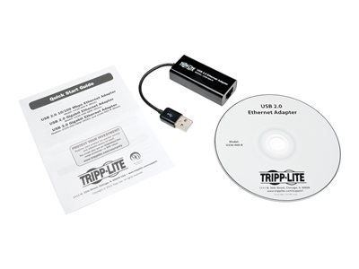 Tripp Lite   USB 2.0 Hi-Speed to Gigabit Ethernet NIC Network Adapter White 10/100 Mbps network adapter USB 2.0 10/100 Ethernet U236-000-R
