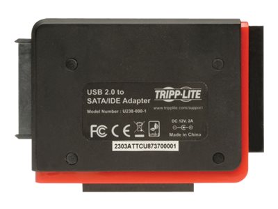 Tripp Lite   2.0 Hi-Speed to Serial atA SatA and IDE Adapter for 2.5 Inch / 3.5 Inch / 5.25 Inch Hard Drives storage controller ATA / SATA 1.5G… U238-000-1