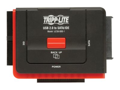 Tripp Lite   2.0 Hi-Speed to Serial atA SatA and IDE Adapter for 2.5 Inch / 3.5 Inch / 5.25 Inch Hard Drives storage controller ATA / SATA 1.5G… U238-000-1