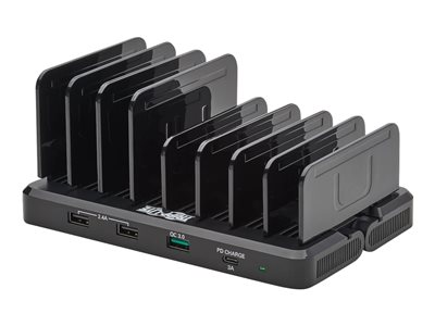 Tripp Lite USB Smart Charging Station 8-Port USB-A Quick Charge 3.0, USB-A  BC 1.2, USB-C PD Charging, 120W Max charging station USB Type