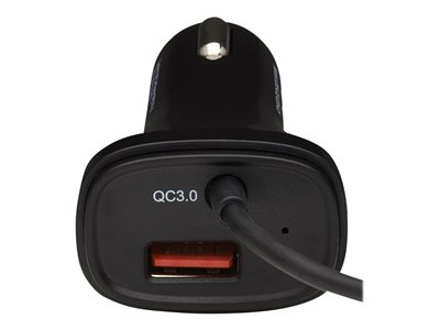 Tripp Lite   USB Car Charger Dual Port 30W USB-A & USB C w Coiled Cord 6ft car power adapter USB-C 30 Watt U280-C02-30W-C6