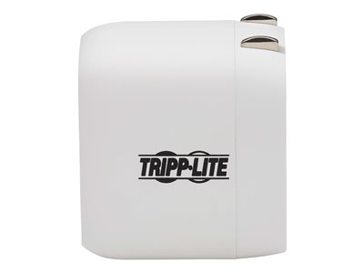 Tripp Lite   USB C Wall Charger Compact 1-Port GaN Technology, 20W PD3.0 Charging, White; power adapter USB-C 20 Watt U280-W01-20C1-G