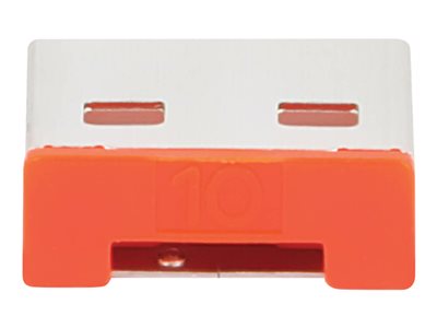 Tripp Lite   USB-A Port Blockers, Red, 10 Pack USB port blocker TAA Compliant U2BLOCK-A10-RD