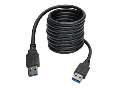 Tripp Lite   6ft USB 3.0 SuperSpeed A/A Cable M/M 28/24 AWG 5 Gbps Black 6′ USB cable USB Type A to USB Type A 6 ft U320-006-BK