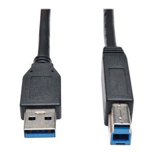 Tripp Lite   15ft USB 3.2 Gen 1 SuperSpeed Device Cable 5 Gbps A Male to B Male Black 15′ USB cable USB Type B to USB Type A 15 ft U322-015-BK