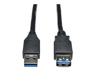 Tripp Lite   6ft USB 3.0 SuperSpeed Extension Cable A Male to A Female Black 6′ USB extension cable USB Type A to USB Type A 6 ft U324-006-BK