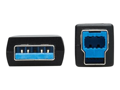 Tripp Lite   USB 3.2 Gen 1 Plenum-Rated Fiber Active Optical Cable (AOC) A/B M/M, Black, 15 m USB cable USB Type A to USB Type B 49 ft U328F-15M