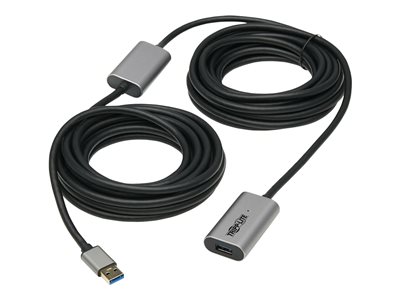 Tripp Lite 3.2 Gen 1 Active Extension Repeater Cable (M/F), Aluminum Housing, 10 m (32.8 ft.) USB-C extension cable USB Type A to USB U330- 10M-AL - Armor