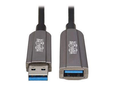 Tripp Lite   USB-A 3.2 Gen 1 CL3-Rated Fiber Active Optical Cable (AOC) Extension/Repeater, A/A M/F, Black, 10 m USB-C extension cable 33 ft U330F-10M-G1
