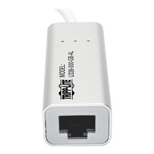Tripp Lite   USB 3.0 SuperSpeed to Gigabit Ethernet NIC Network Adapter RJ45 10/100/1000 Aluminum White network adapter USB 3.0 Gigabit Eth… U336-000-GB-AL