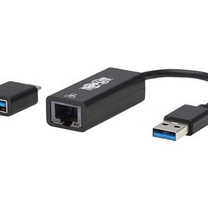 Tripp Lite USB-C, USB-A to RJ45 Gigabit Ethernet Network Adapter (2xM/F), USB 3.2 Gen 1, Black network adapter USB-C 3.2 Gen 1 / Thunderb… U336-000-GB-CA Tripp Lite USB-C, USB-A to RJ45 Gigabit Ethernet Network Adapter (2xM/F), USB 3.2 Gen 1, Black network adapter USB-C 3.2 Gen 1 / Thunderb… U336-000-GB-CA