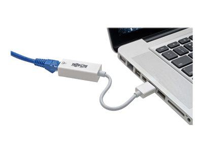 Tripp Lite   USB 3.0 SuperSpeed to Gigabit Ethernet NIC Network Adapter RJ45 10/100/1000 White network adapter USB 3.0 Gigabit Ethernet U336-000-GBW