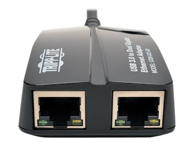 Tripp Lite   USB 3.0 to Dual Port Gigabit Ethernet Adapter RJ45 10/100/1000 Mbps network adapter USB 3.0 Gigabit Ethernet x 2 U336-002-GB