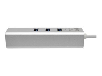 Tripp Lite   USB 3.0 SuperSpeed to Gigabit Ethernet NIC Network Adapter w/ 3 Port USB Hub network adapter USB 3.0 Gigabit Ethernet x 1 + USB 3… U336-U03-GB