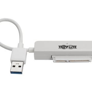 Tripp Lite   6in USB 3.0 SuperSpeed to SATA III Adapter w/UASP/2.5″ Hard Drives White storage controller SATA 6Gb/s USB 3.0 U338-06N-SATA-W