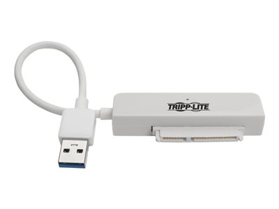 Tripp Lite   6in USB 3.0 SuperSpeed to SATA III Adapter w/UASP/2.5″ Hard Drives White storage controller SATA 6Gb/s USB 3.0 U338-06N-SATA-W
