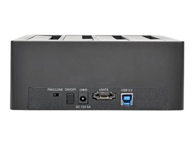 Tripp Lite   4-Bay Docking Station USB 3.0/eSATA to SATA 2.5-3.5″ Hard Drives HDD docking station SATA 6Gb/s eSATA 6Gb/s, USB 3.0 U339-004