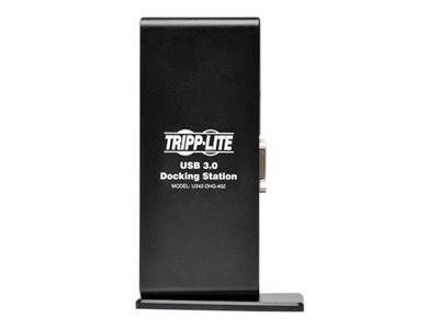 Tripp Lite   USB 3.0 Laptop Dual Head Dock Station HDMI DVI Video Audio USB RJ45 Ethernet docking station USB DVI, HDMI GigE U342-DHG-402