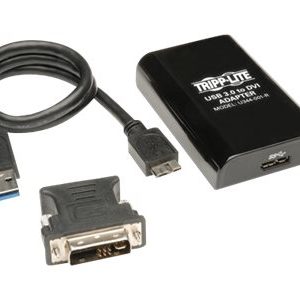 Tripp Lite   USB 3.0 to VGA DVI Adapter SuperSpeed 512MB SDRAM 2048×1152 1080p external video adapter U344-001-R