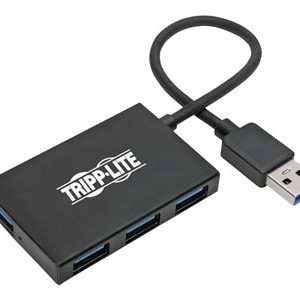 Tripp Lite   USB 3.0 Hub SuperSpeed Slim 4 USB-A Ports 5Gbps Compact Aluminum hub 4 ports U360-004-4A-AL