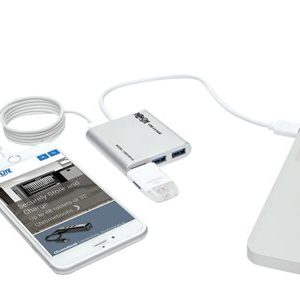 Tripp Lite   4-Port Portable USB 3.0 SuperSpeed Mini Hub Aluminum hub 4 ports U360-004-AL